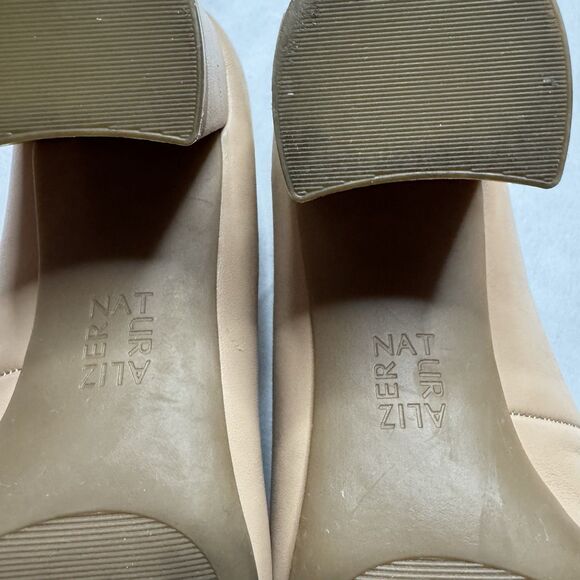 Naturalizer Nude Square Toe Block Heel Pumps Shoes Career Casual Size 7.5W - Picture 10 of 15